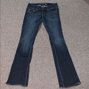 American Eagle Stretch/Artist Dark jeans. Size 2